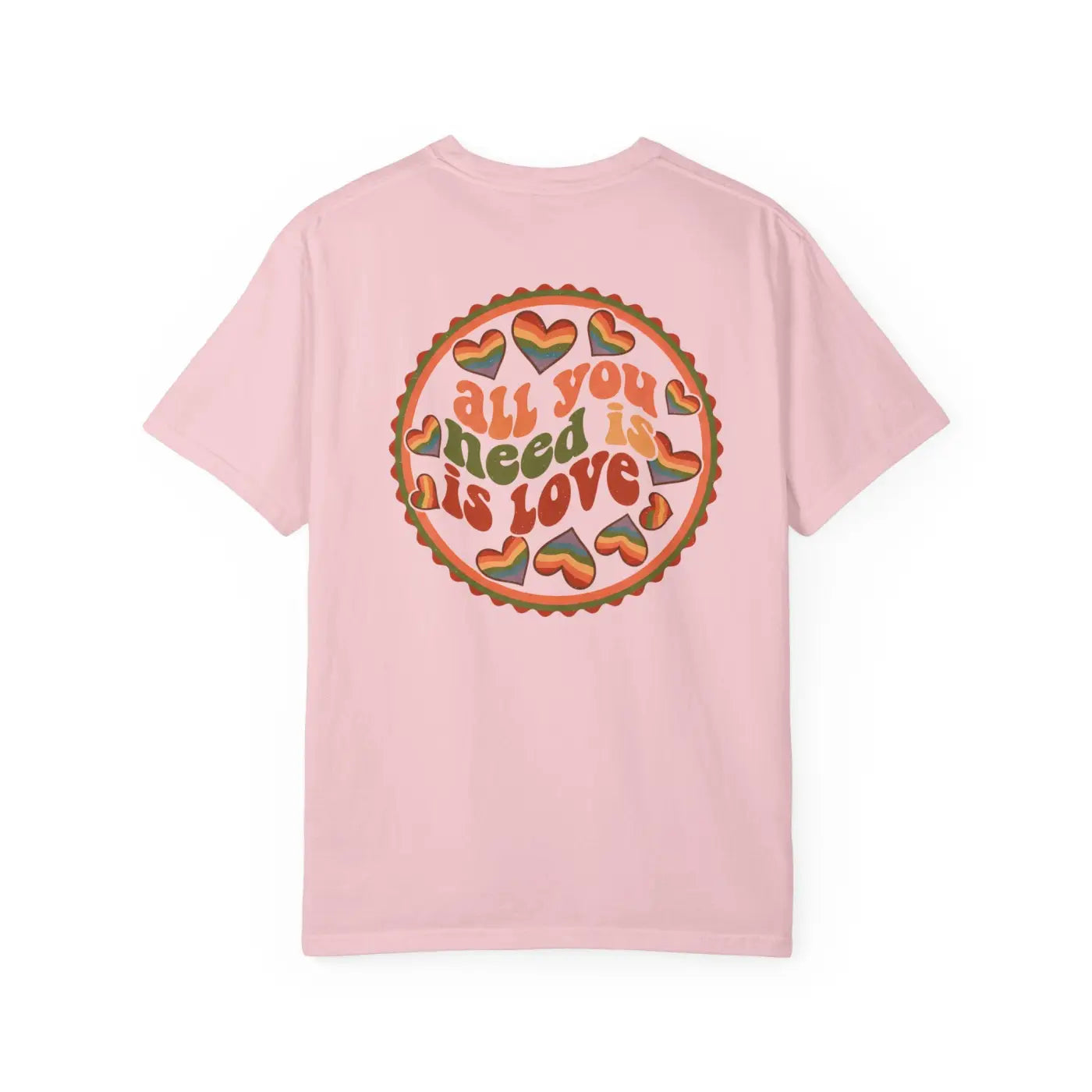 Love Pie Graphic Tee - Vintage Retro Heart Design - DipaliZ