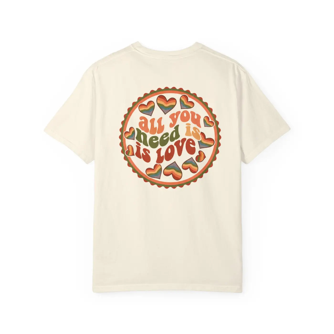 Love Pie Graphic Tee - Vintage Retro Heart Design - DipaliZ