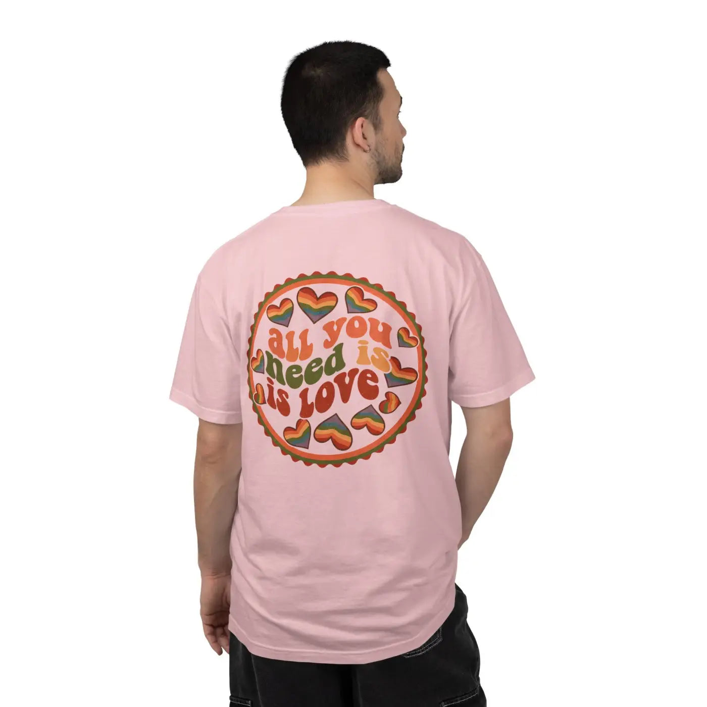 Love Pie Graphic Tee - Vintage Retro Heart Design - DipaliZ