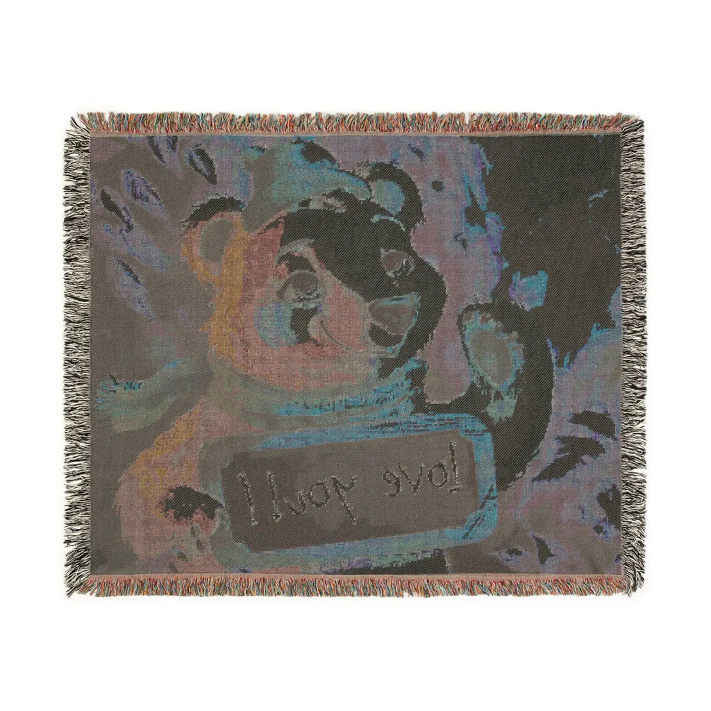 Snuggly Polar Bear Woven Blanket - Cozy Home Decor - DipaliZ