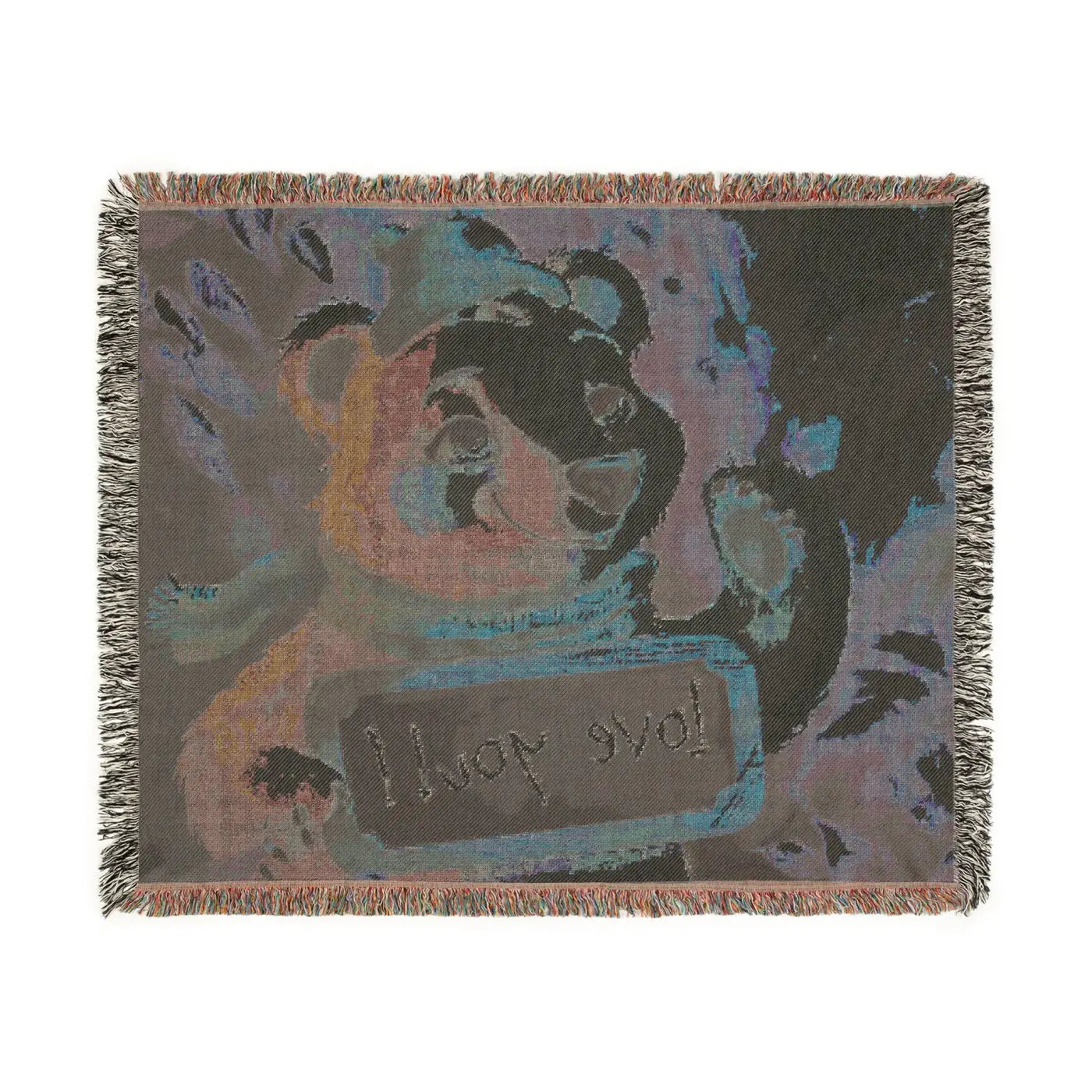 Snuggly Polar Bear Woven Blanket - Cozy Home Decor - DipaliZ