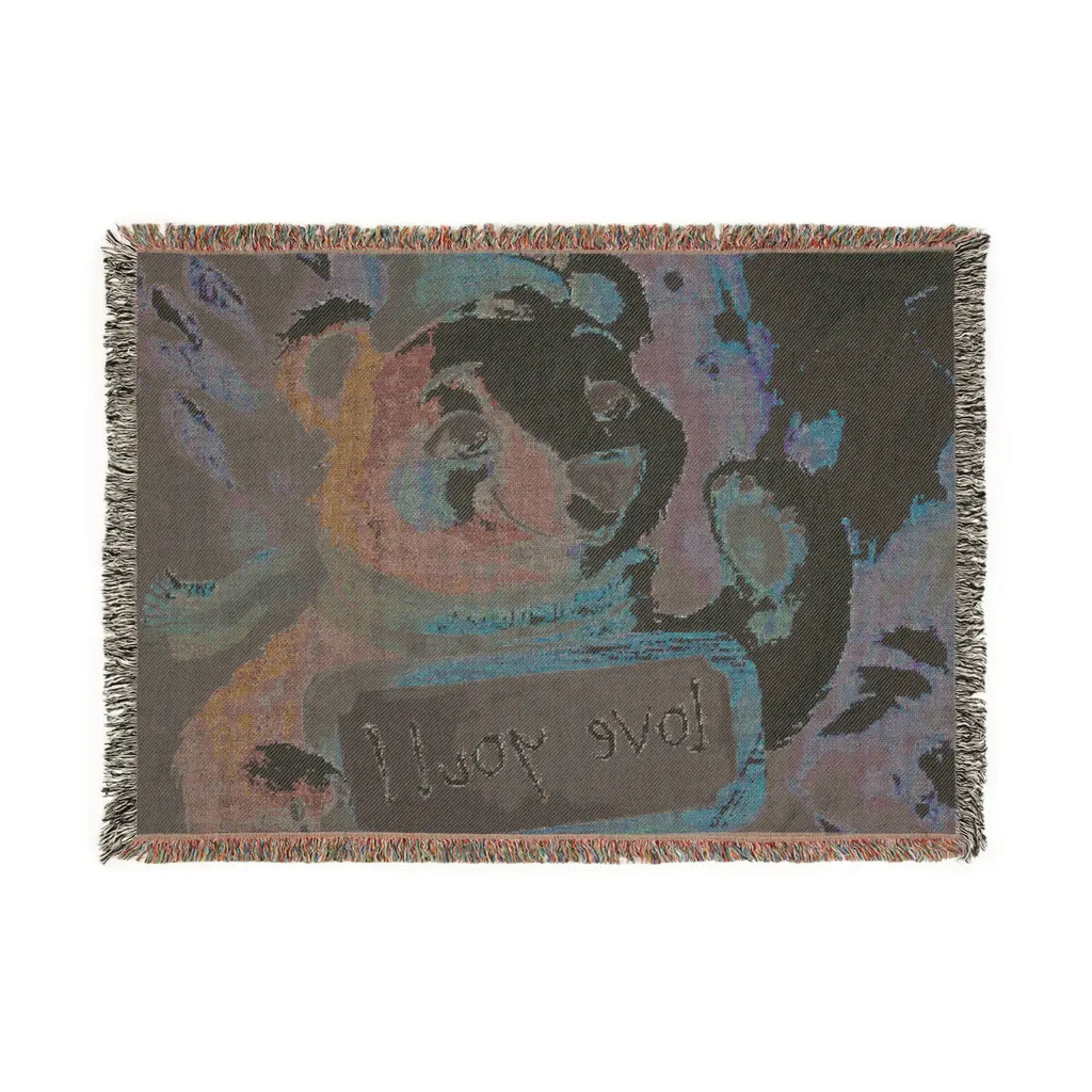 Snuggly Polar Bear Woven Blanket - Cozy Home Decor - DipaliZ