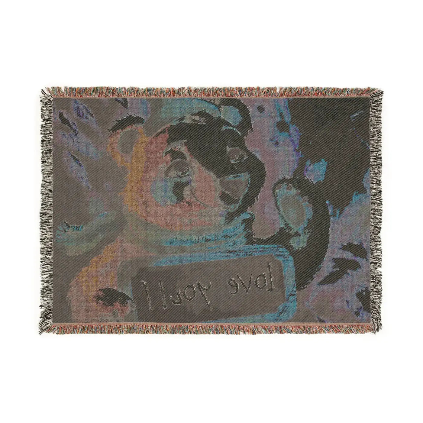 Snuggly Polar Bear Woven Blanket - Cozy Home Decor - DipaliZ