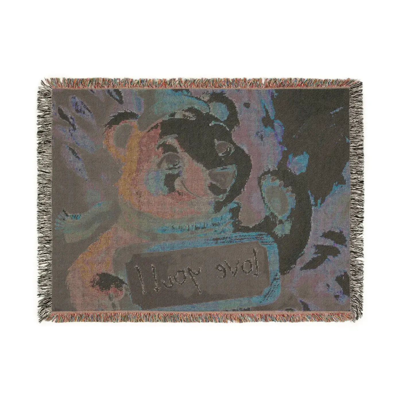 Snuggly Polar Bear Woven Blanket - Cozy Home Decor - DipaliZ