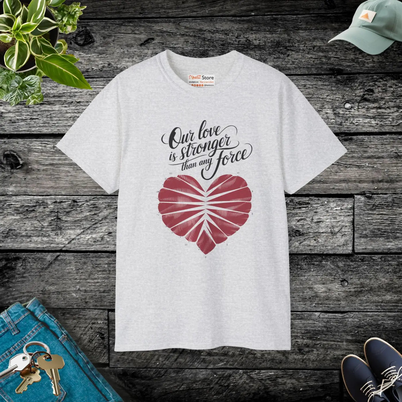 Unleash Love Ultra Cotton Tee Radiates Confidence - DipaliZ