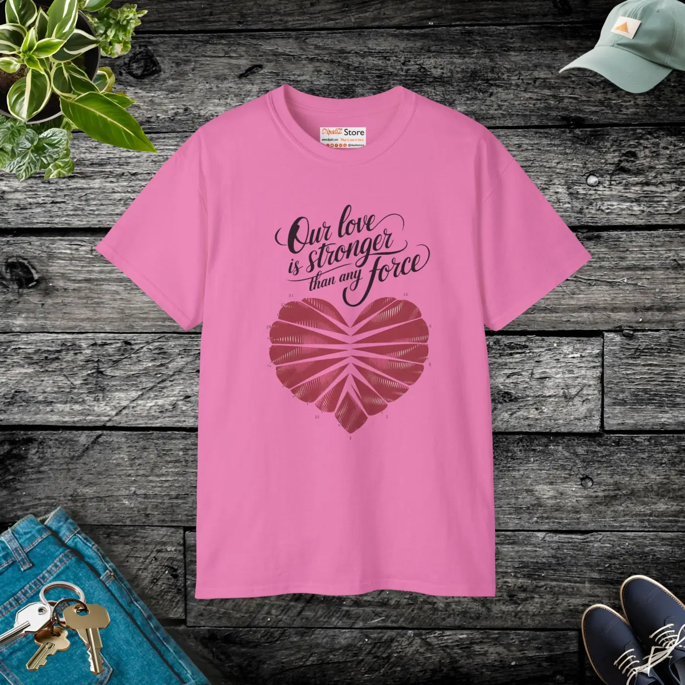 Unleash Love Ultra Cotton Tee Radiates Confidence - DipaliZ