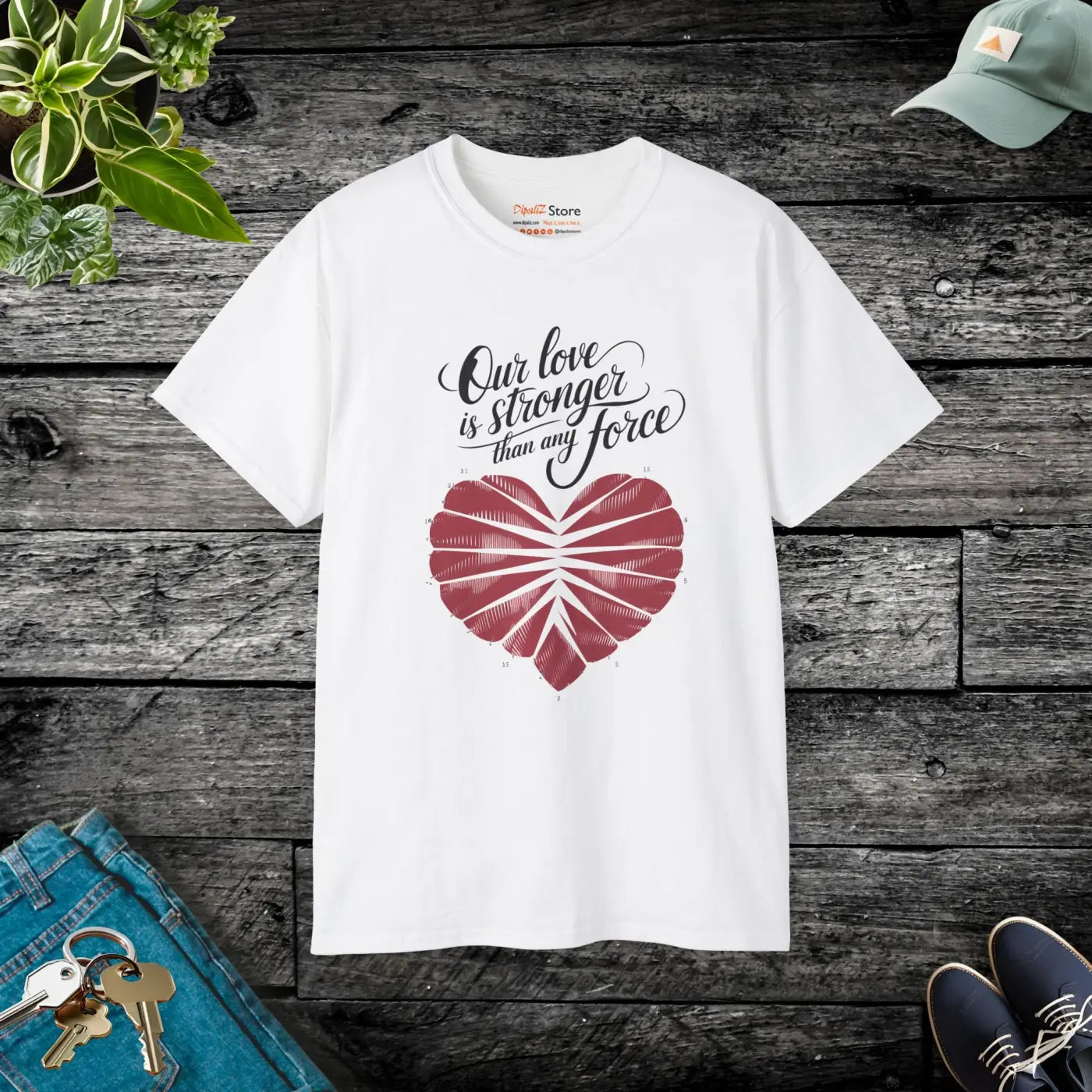 Unleash Love Ultra Cotton Tee Radiates Confidence - DipaliZ