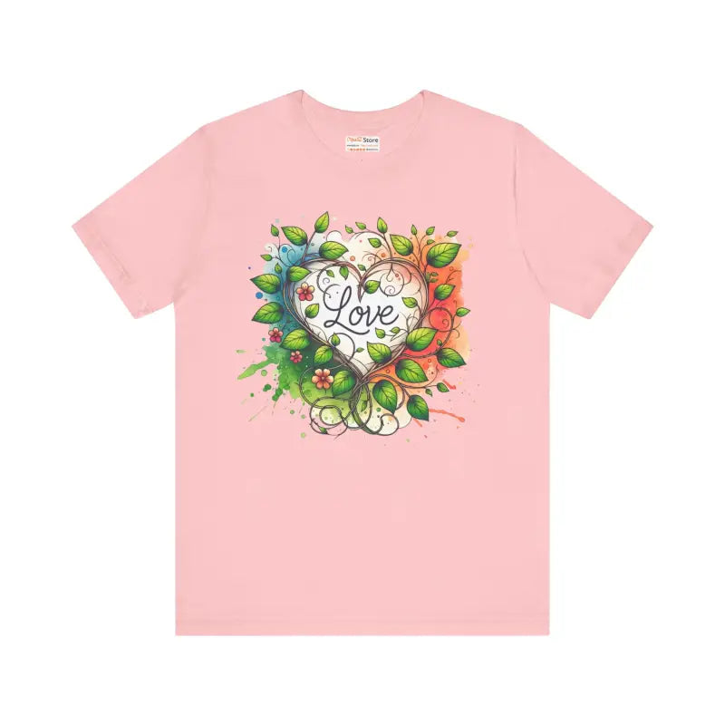 Heart and Flowers Tee - Unisex Jersey Short Sleeve - DipaliZ