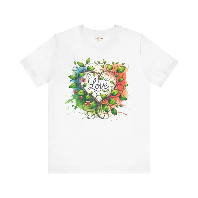 Heart and Flowers Tee - Unisex Jersey Short Sleeve - DipaliZ