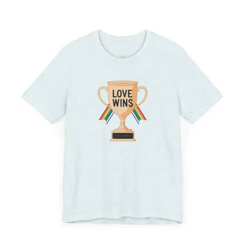 Love Wins Unisex Jersey Tee - High-Quality Print Comfort - DipaliZ