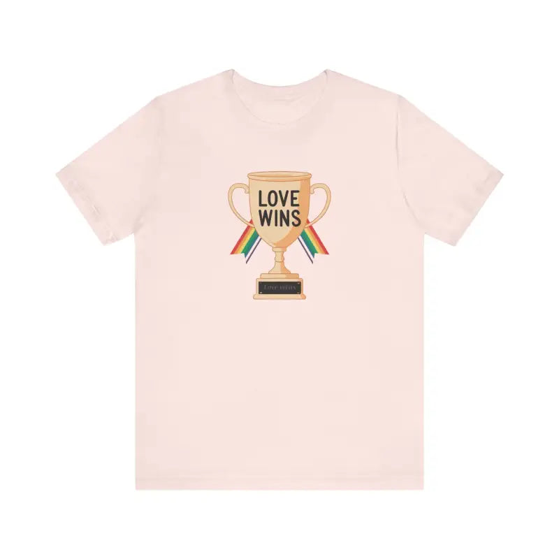 Love Wins Unisex Jersey Tee - High-Quality Print Comfort - DipaliZ