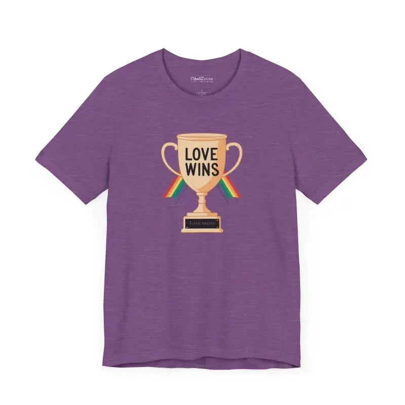 Love Wins Unisex Jersey Tee - High-Quality Print Comfort - DipaliZ