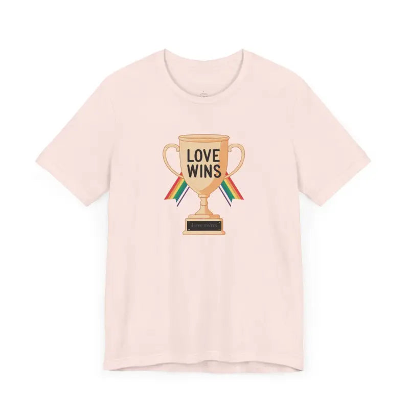 Love Wins Unisex Jersey Tee - High-Quality Print Comfort - DipaliZ