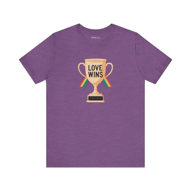 Love Wins Unisex Jersey Tee - High-Quality Print Comfort - DipaliZ