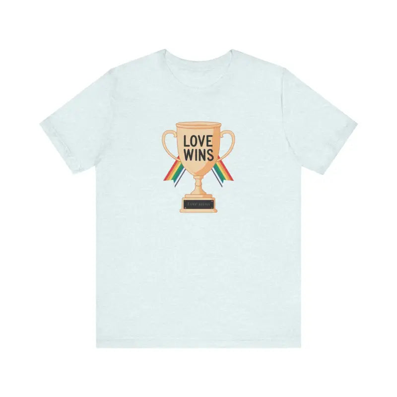 Love Wins Unisex Jersey Tee - High-Quality Print Comfort - DipaliZ