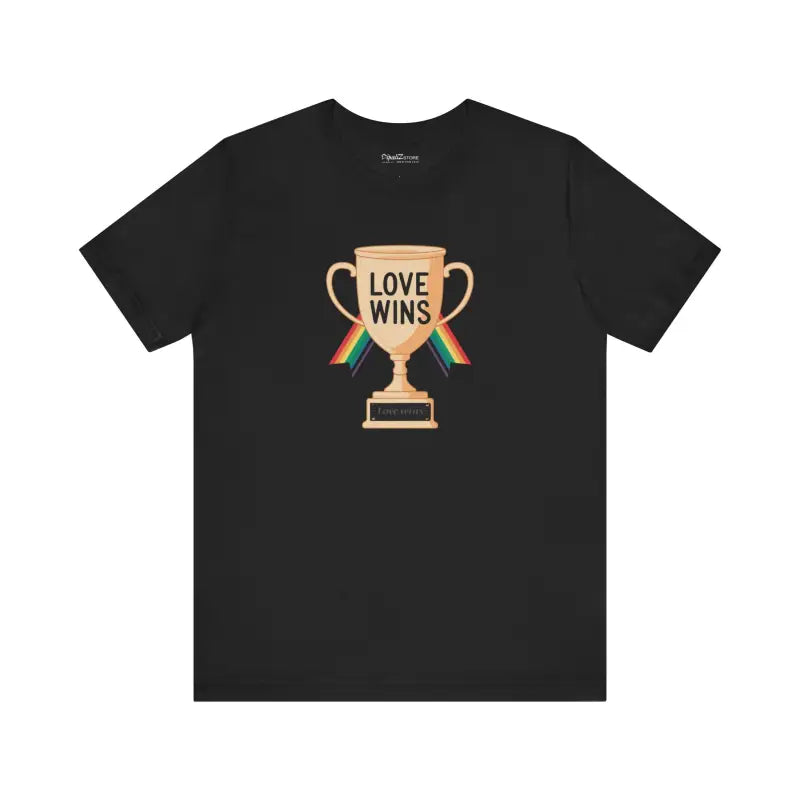 Love Wins Unisex Jersey Tee - High-Quality Print Comfort - DipaliZ