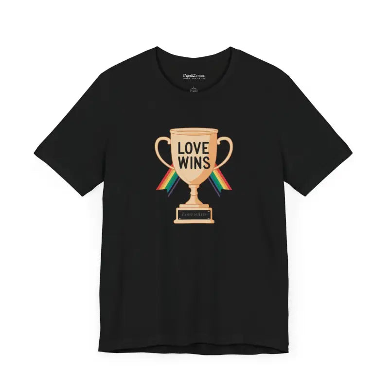 Love Wins Unisex Jersey Tee - High-Quality Print Comfort - DipaliZ