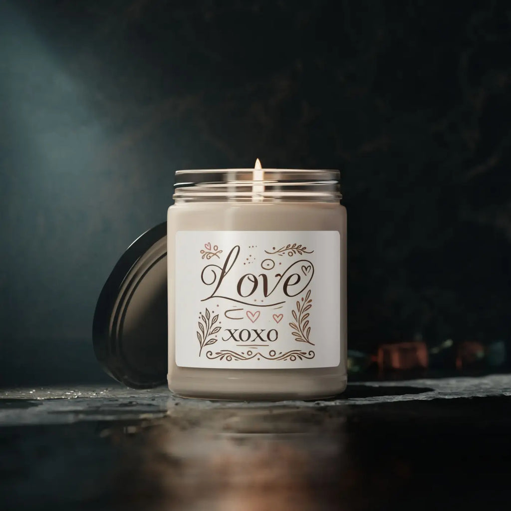 Love Xoxo Scented Soy Candle - Calming Home Retreat - DipaliZ