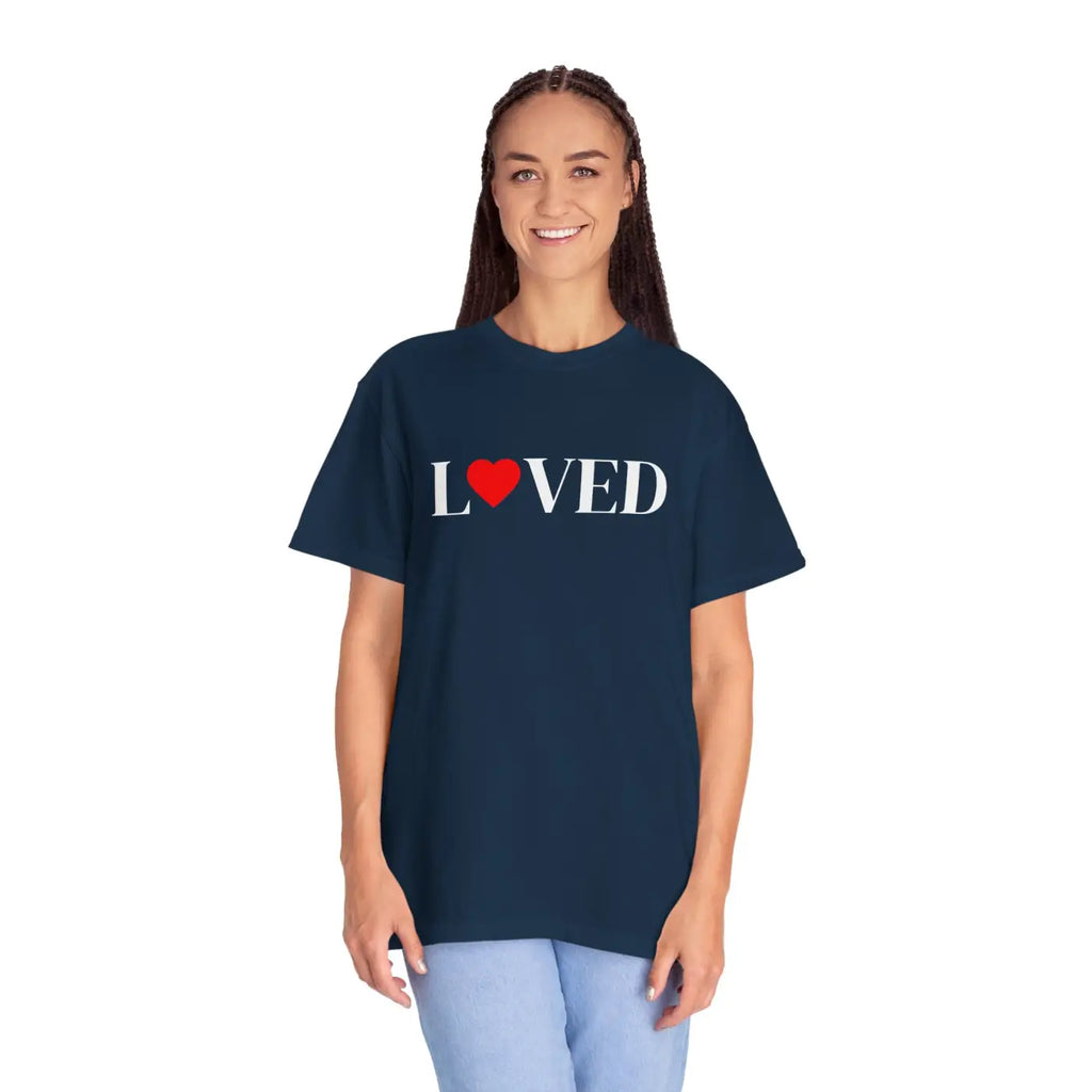 Loved Heart Graphic Tee - Affection Design - DipaliZ