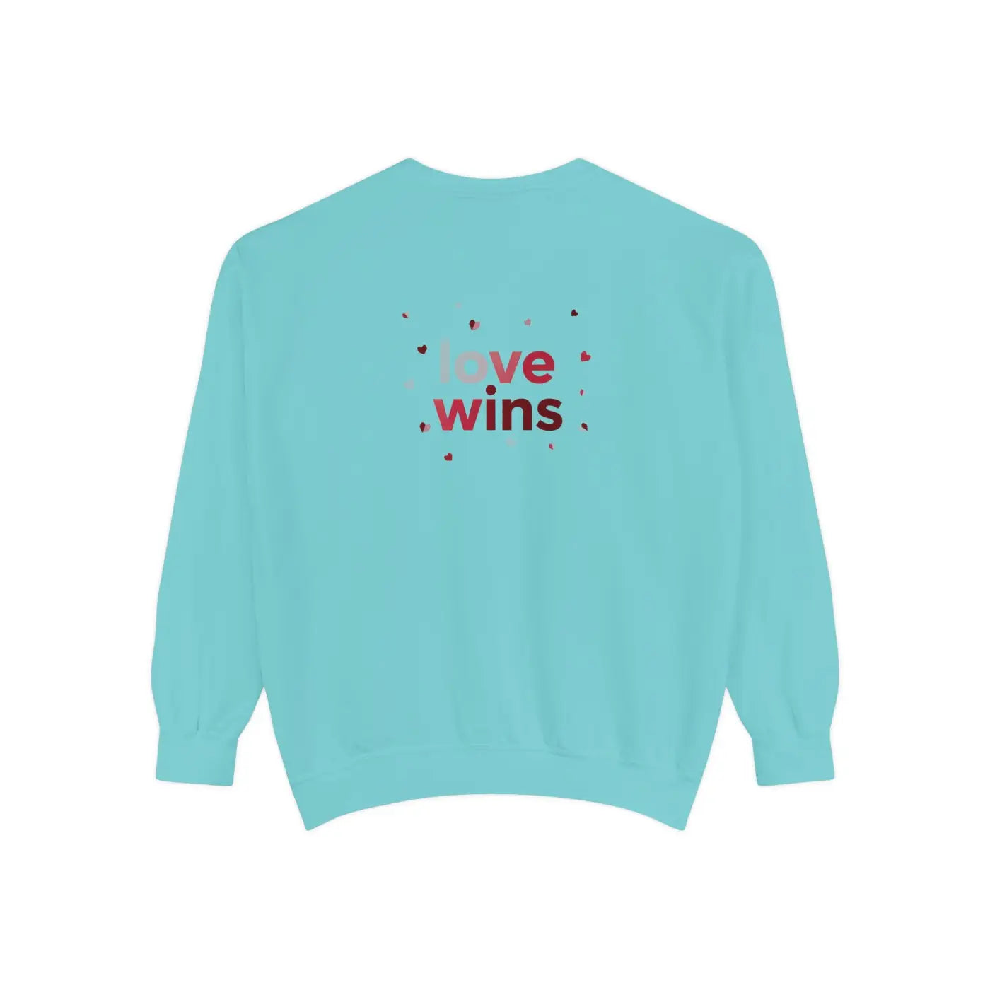 Love Wins Sweatshirt - Cozy White Crewneck - DipaliZ