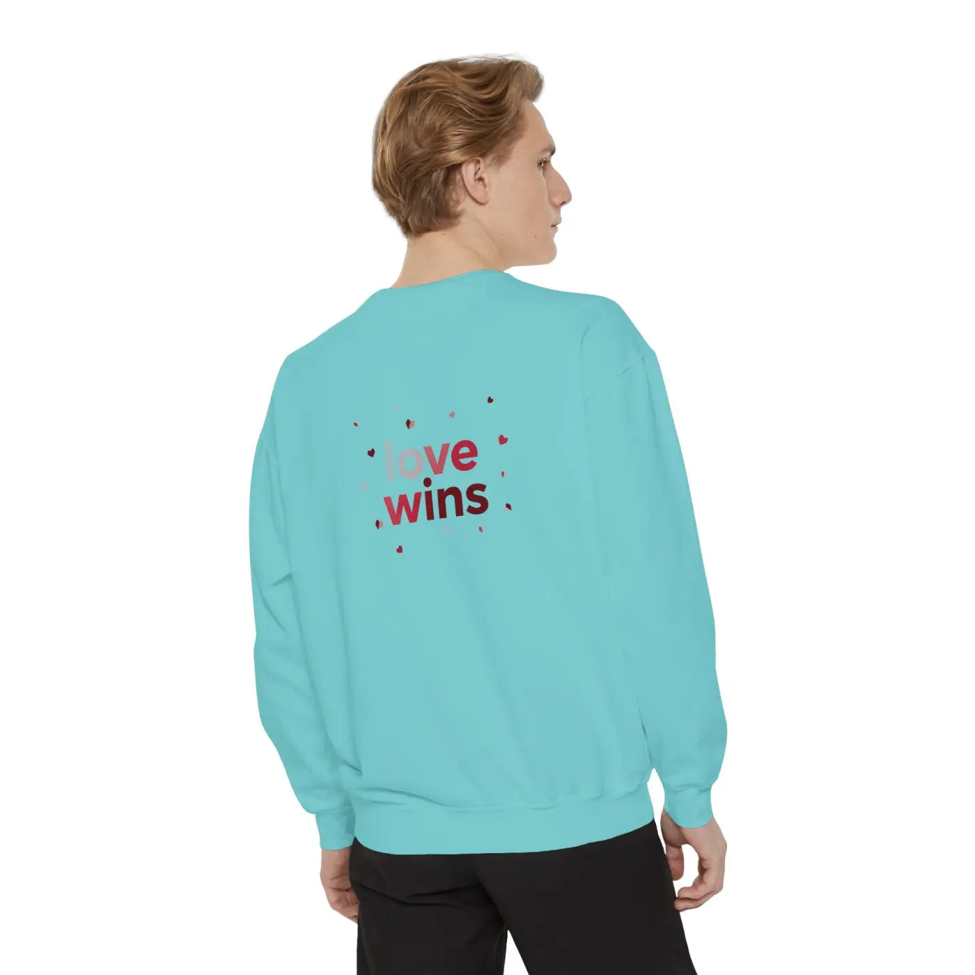 Love Wins Sweatshirt - Cozy White Crewneck - DipaliZ