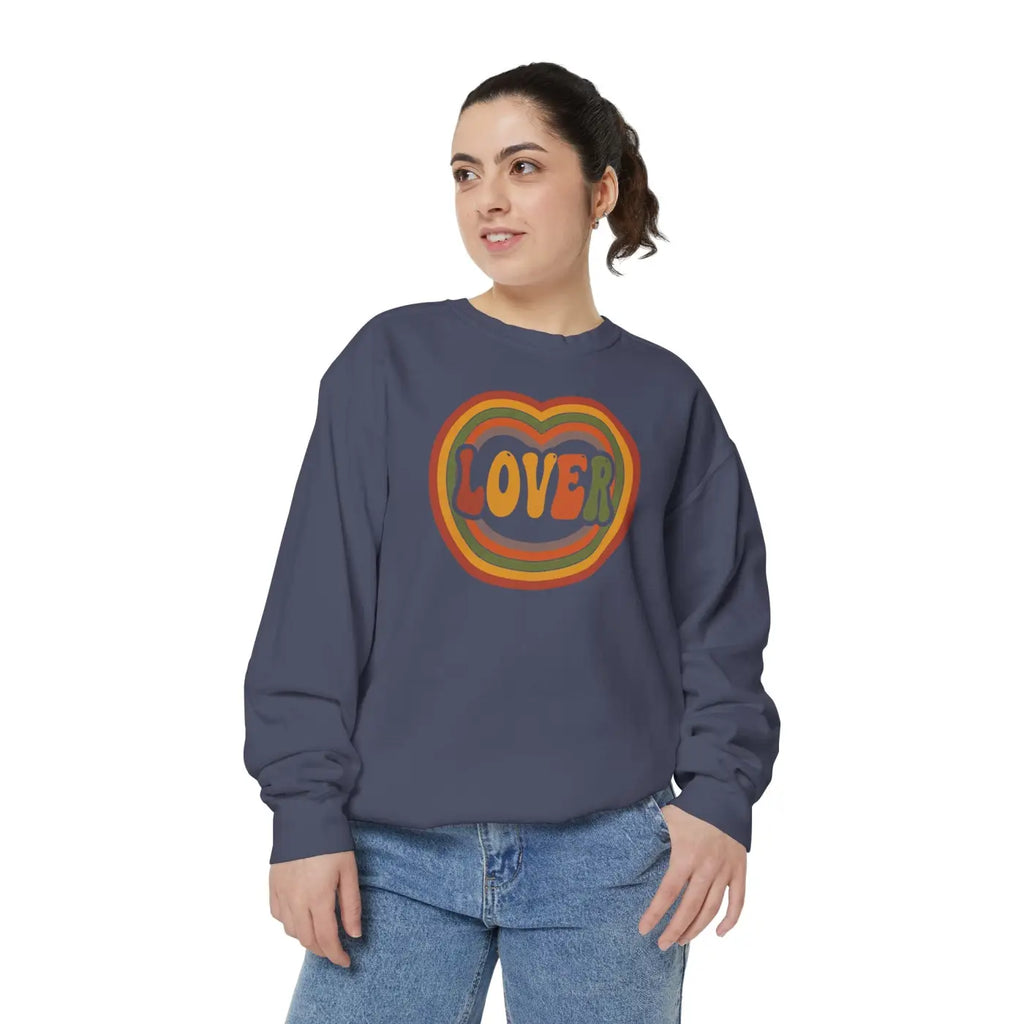 Lover Heart Sweatshirt - Retro 70s Vibes - DipaliZ