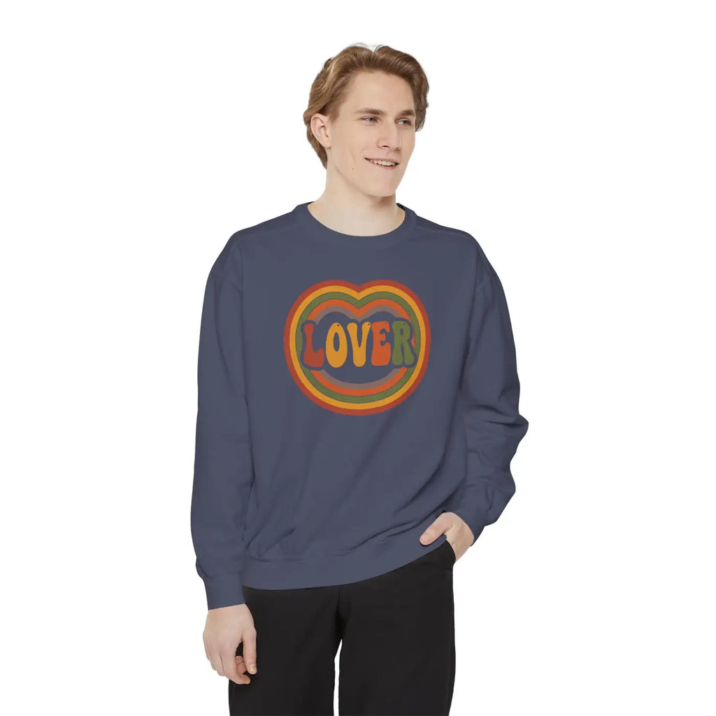 Lover Heart Sweatshirt - Retro 70s Vibes - DipaliZ