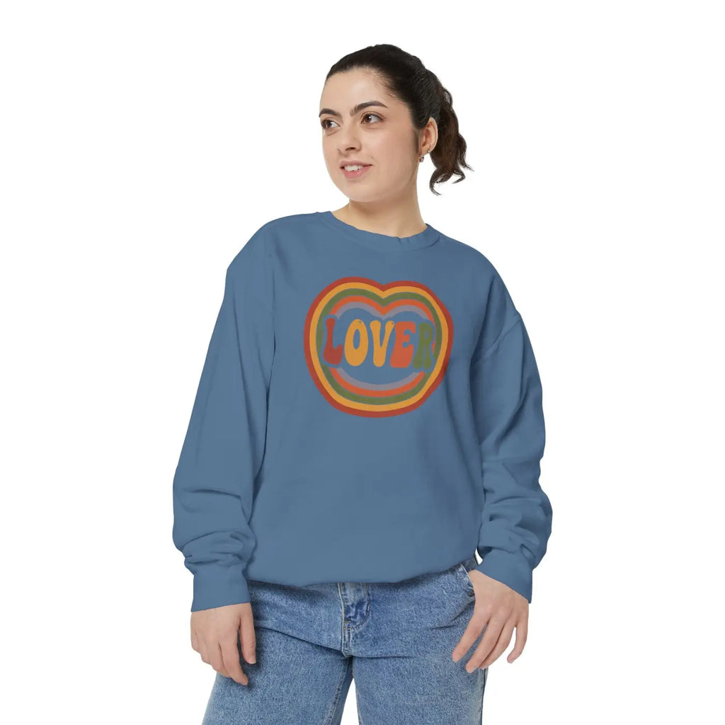 Lover Heart Sweatshirt - Retro 70s Vibes - DipaliZ