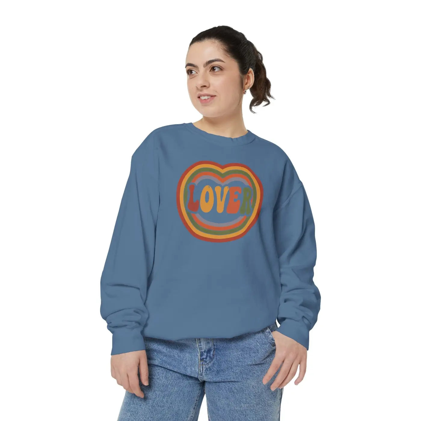 Lover Heart Sweatshirt - Retro 70s Vibes - DipaliZ
