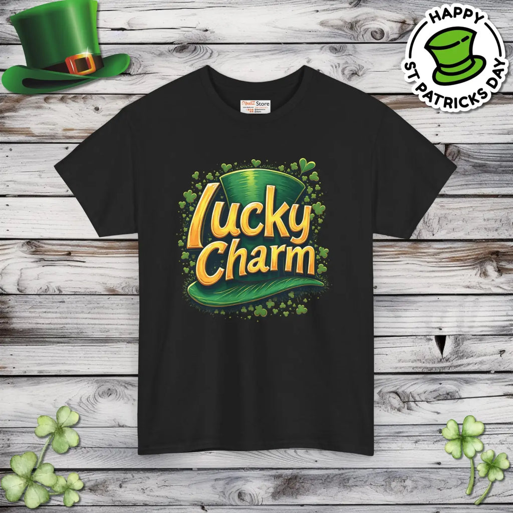 Lucky Charm Heavy Cotton Tee - St Patrick's Day - DipaliZ