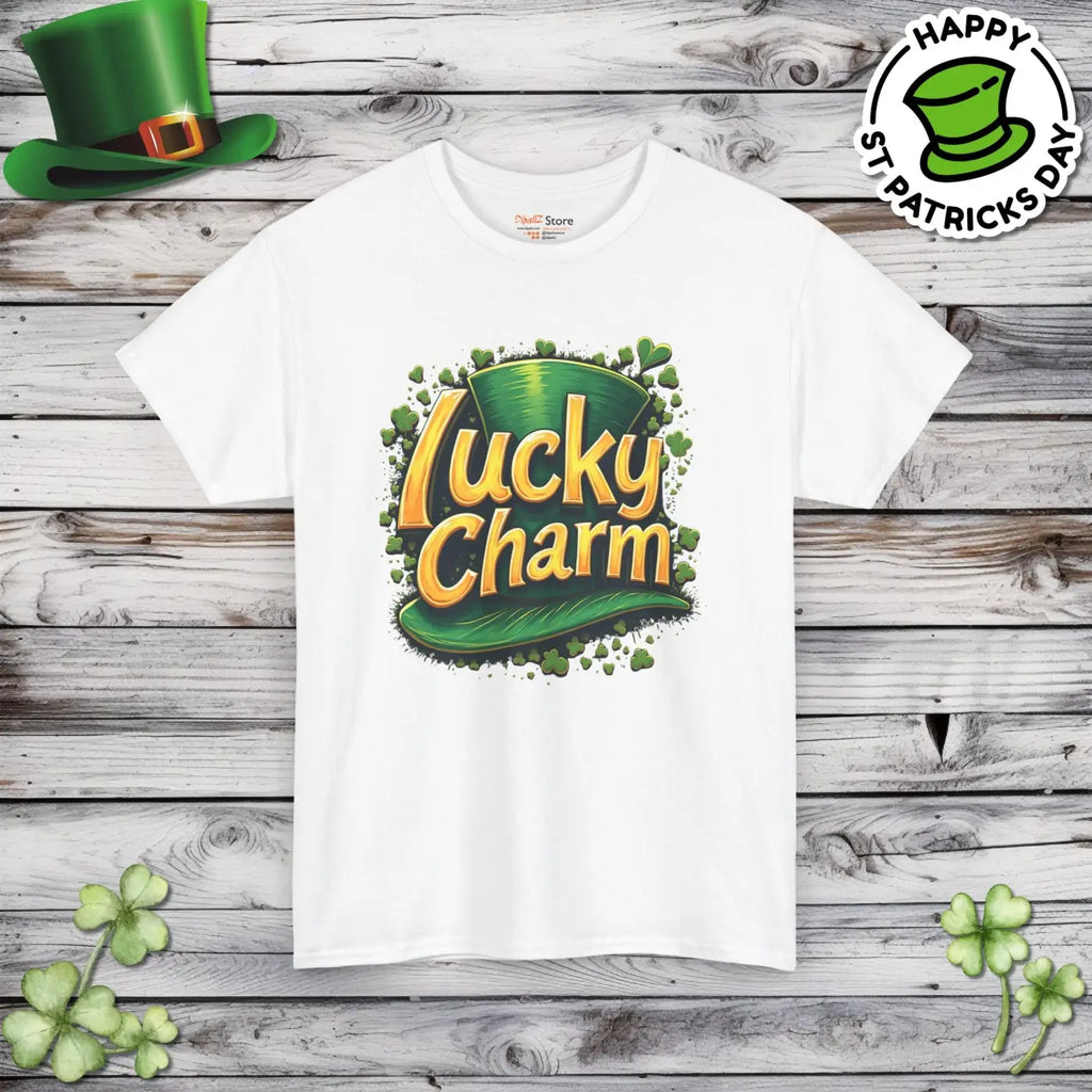 Lucky Charm Heavy Cotton Tee - St Patrick's Day - DipaliZ