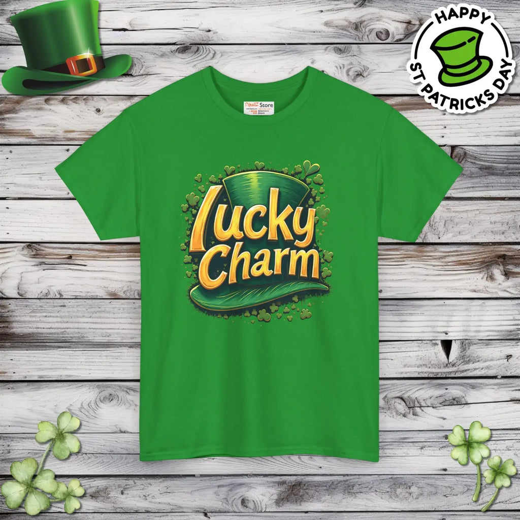 Lucky Charm Heavy Cotton Tee - St Patrick's Day - DipaliZ
