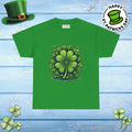 Lucky Clover Heavy Cotton Tee - Irish Magic Style - DipaliZ
