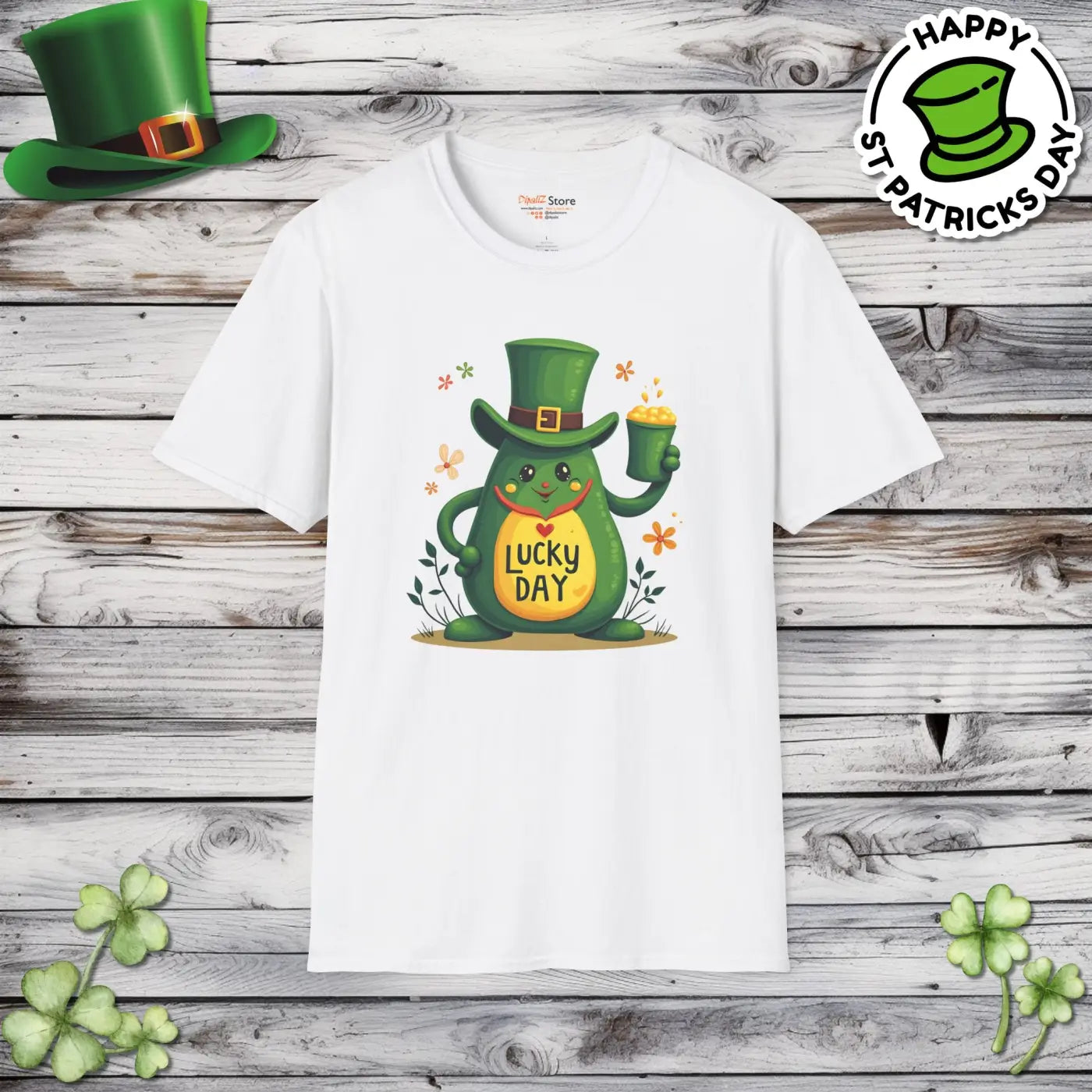 Lucky Day Unisex Softstyle Tee - Saint Patrick's Day - DipaliZ