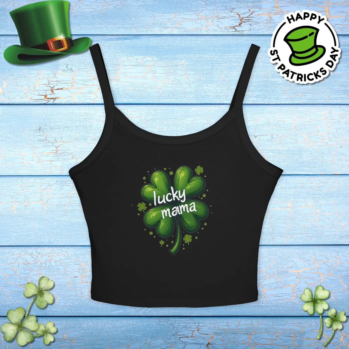 Lucky Mama Tank Top - St. Patrick's Day Summer Style - DipaliZ
