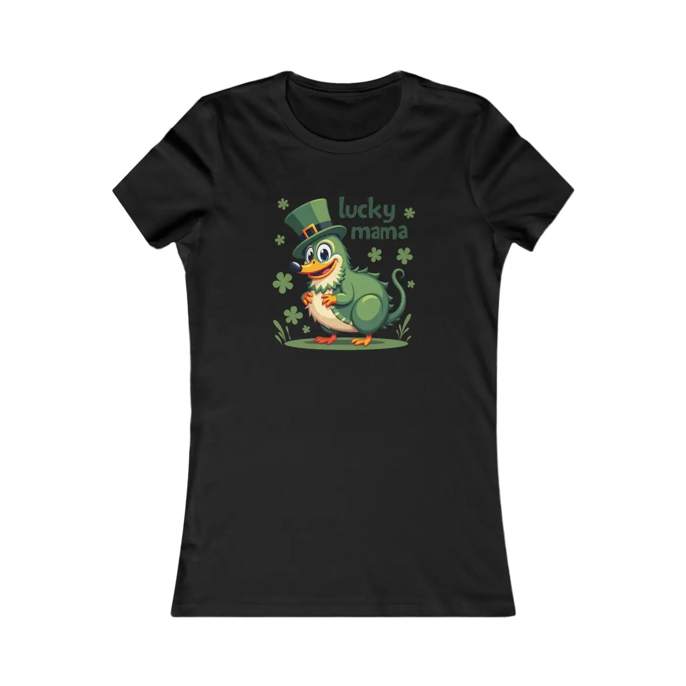 Lucky Mama Patrick's Day Tee - Flattering Slim Fit - DipaliZ