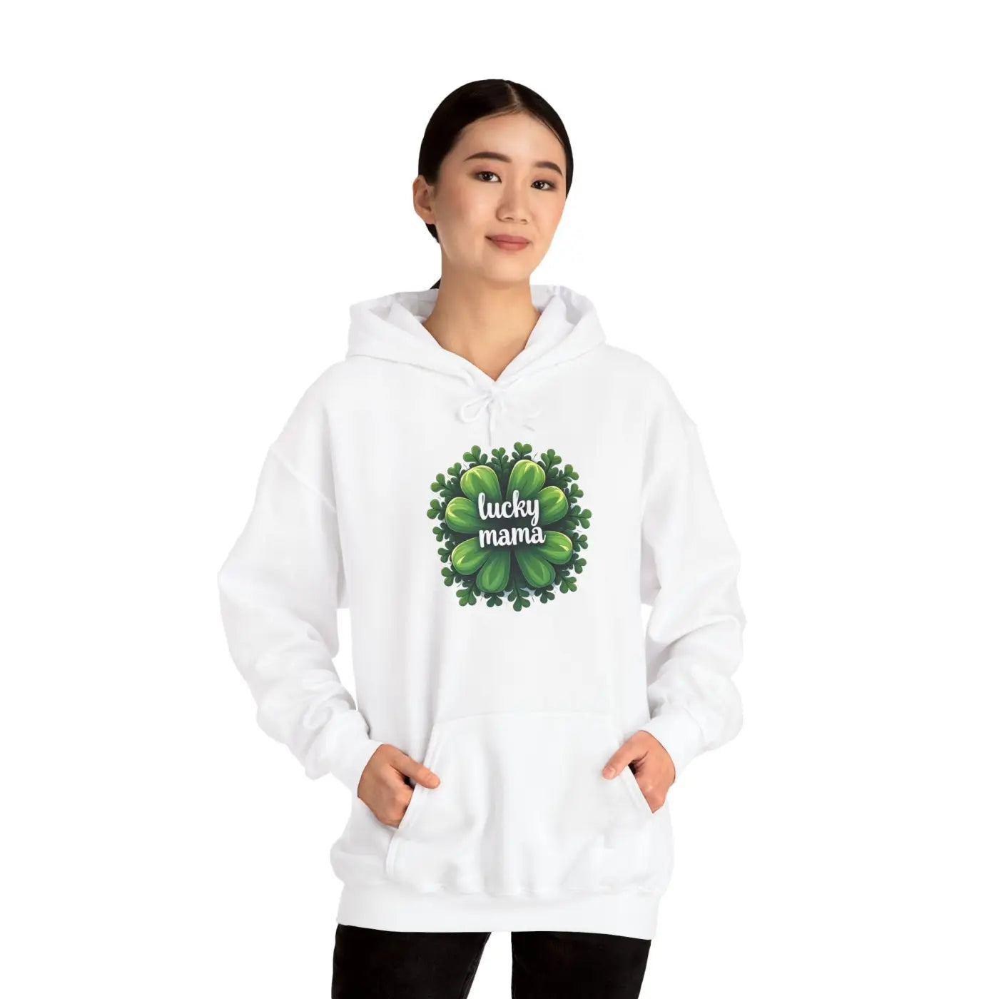 Lucky Mama Unisex Heavy Hooded Sweatshirt - Casual Cool - DipaliZ