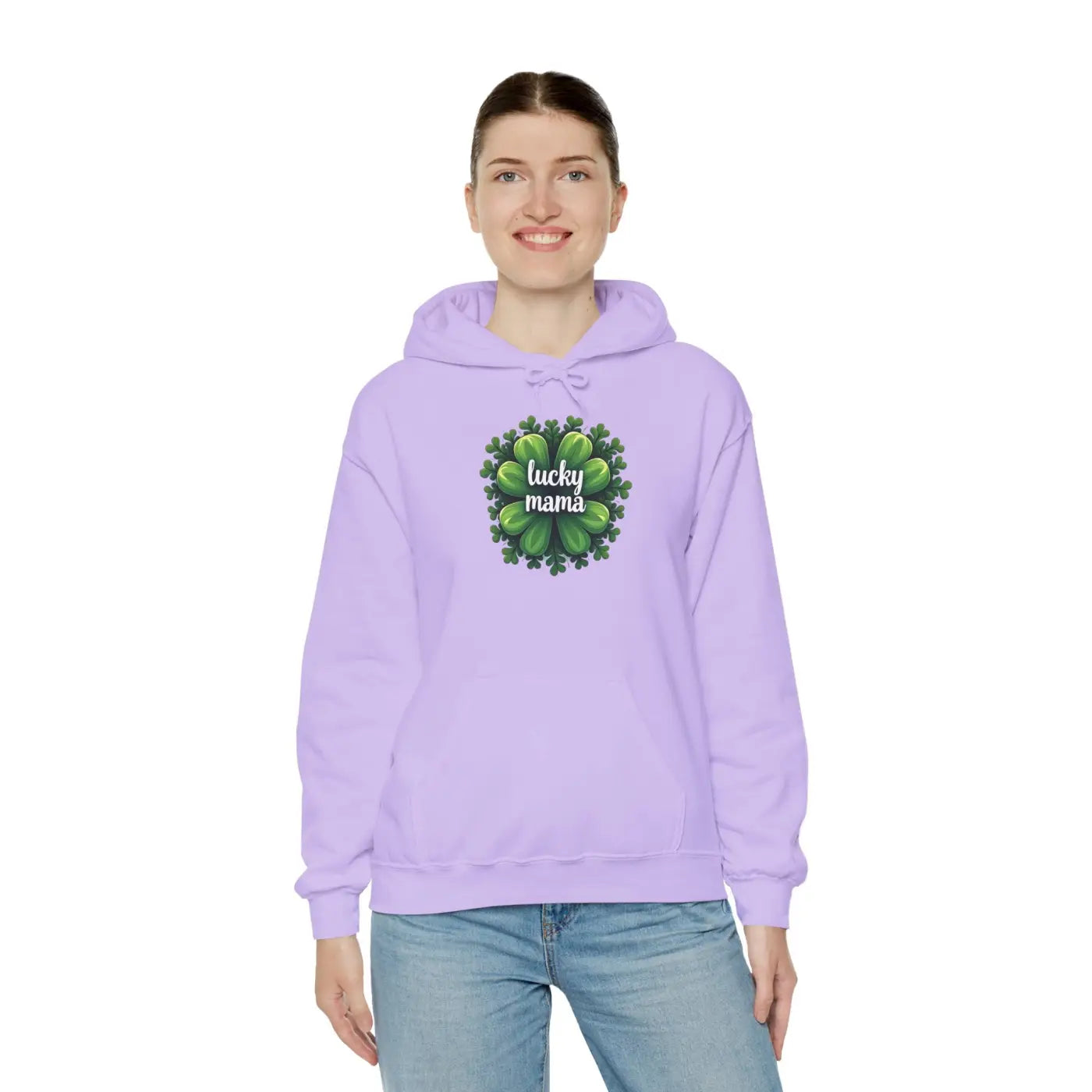Lucky Mama Unisex Heavy Hooded Sweatshirt - Casual Cool - DipaliZ