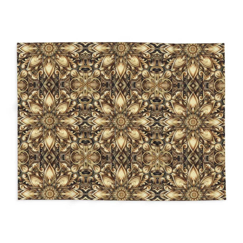 Floral Pattern Arctic Fleece Blanket - Cozy Home Comfort - DipaliZ