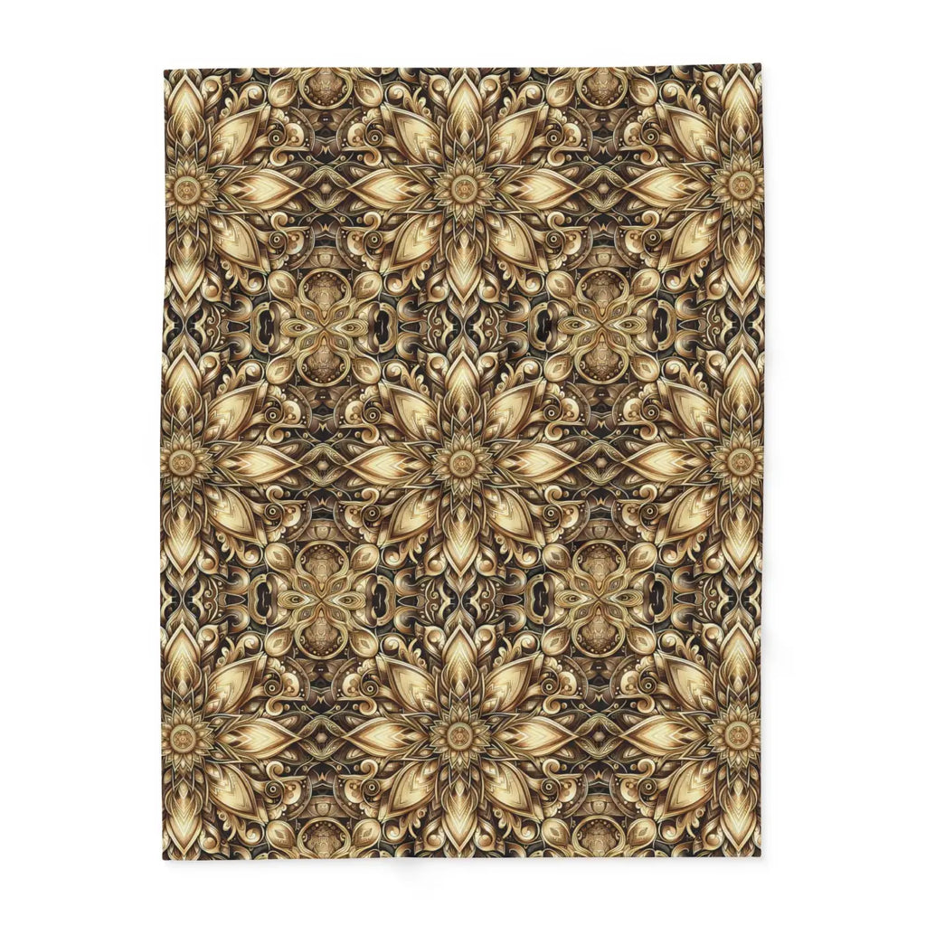 Floral Pattern Arctic Fleece Blanket - Cozy Home Comfort - DipaliZ