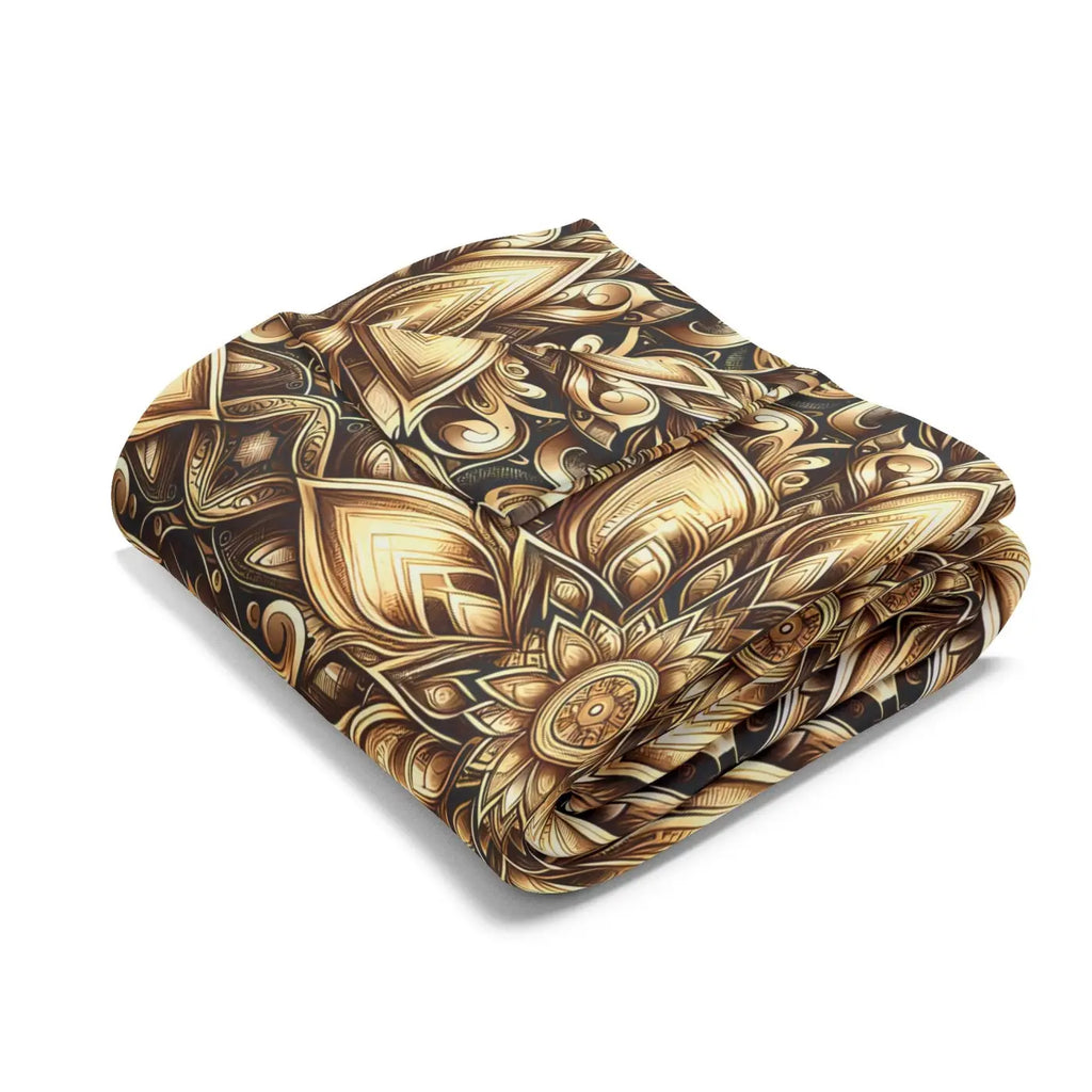 Floral Pattern Arctic Fleece Blanket - Cozy Home Comfort - DipaliZ