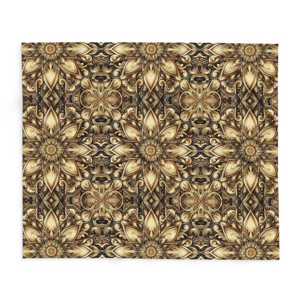 Floral Pattern Arctic Fleece Blanket - Cozy Home Comfort - DipaliZ