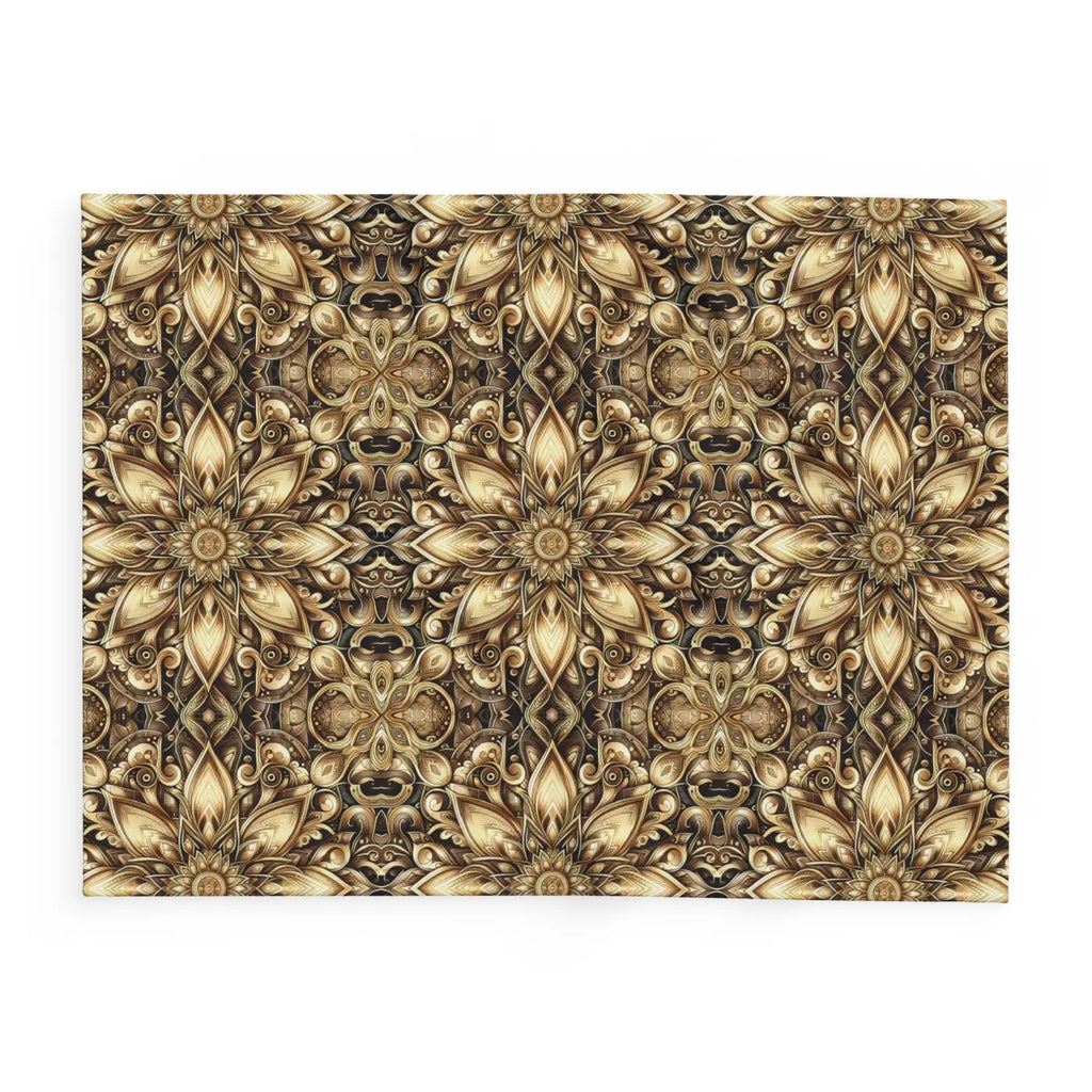 Floral Pattern Arctic Fleece Blanket - Cozy Home Comfort - DipaliZ