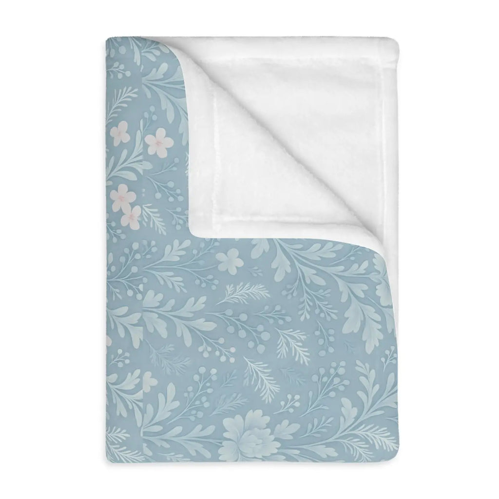 Velveteen Microfiber Blanket - Cozy Floral Design - DipaliZ