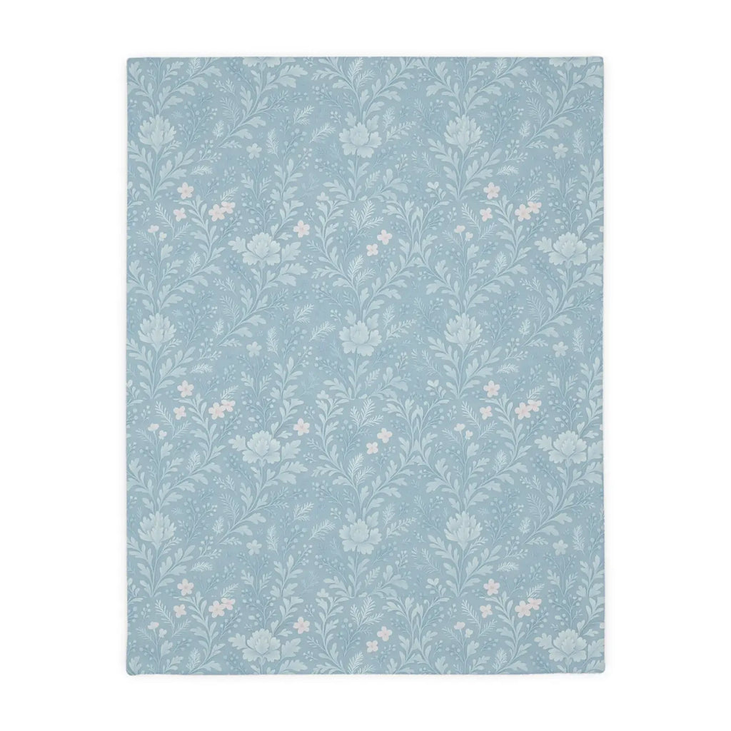 Velveteen Microfiber Blanket - Cozy Floral Design - DipaliZ