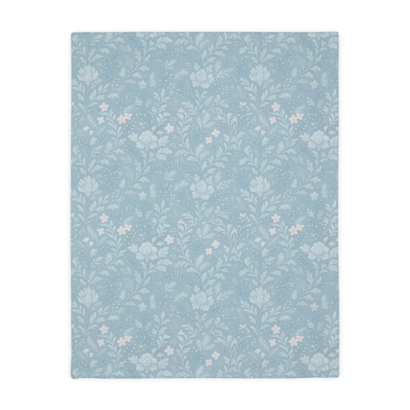 Velveteen Microfiber Blanket - Cozy Floral Design - DipaliZ