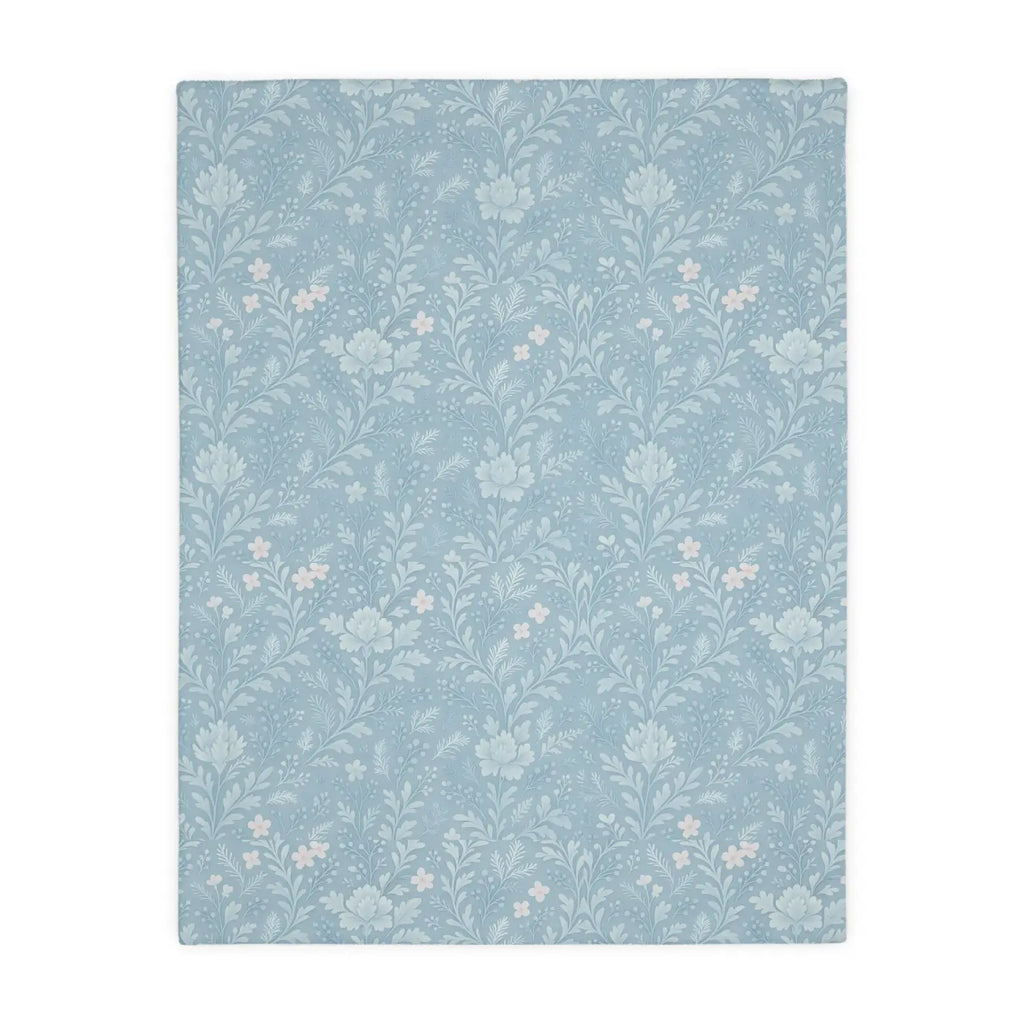 Velveteen Microfiber Blanket - Cozy Floral Design - DipaliZ