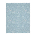 Velveteen Microfiber Blanket - Cozy Floral Design - DipaliZ