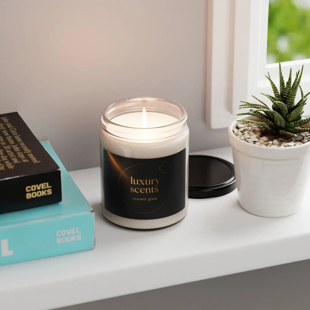 Luxury Scented Soy Candle - Instant Glow Reusable Glass - DipaliZ