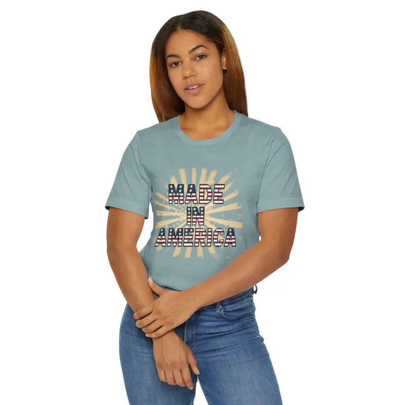 Made In America 4th Of July Tee - Soft Cotton - DipaliZ